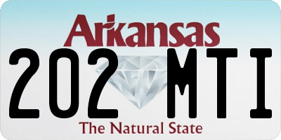 AR license plate 202MTI
