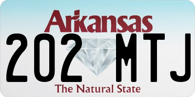 AR license plate 202MTJ