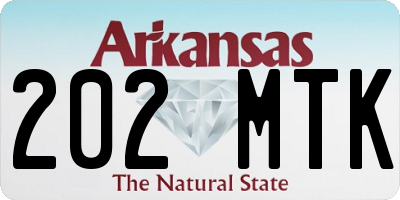 AR license plate 202MTK