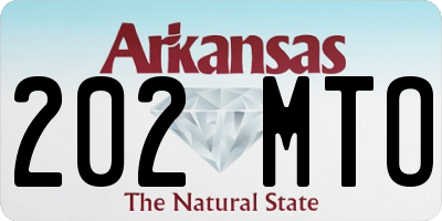 AR license plate 202MTO