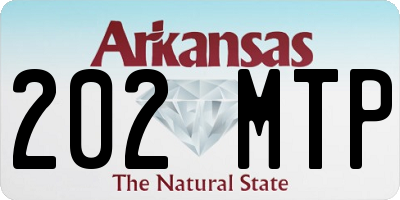 AR license plate 202MTP