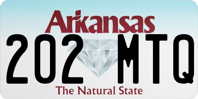 AR license plate 202MTQ