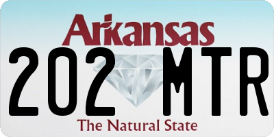 AR license plate 202MTR