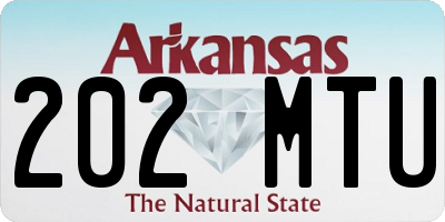 AR license plate 202MTU