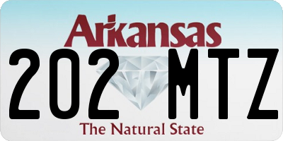 AR license plate 202MTZ