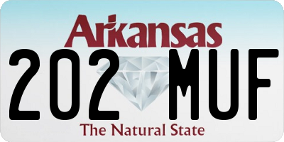 AR license plate 202MUF