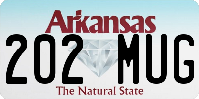 AR license plate 202MUG