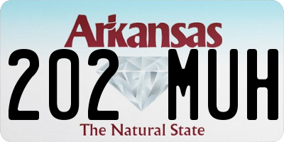 AR license plate 202MUH