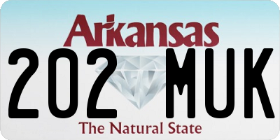 AR license plate 202MUK