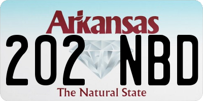 AR license plate 202NBD