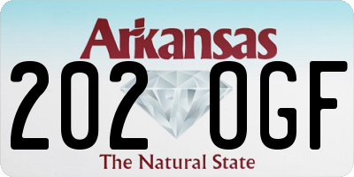 AR license plate 202OGF