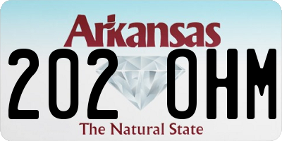 AR license plate 202OHM