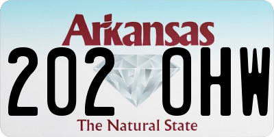 AR license plate 202OHW
