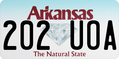 AR license plate 202UOA