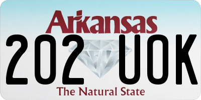 AR license plate 202UOK