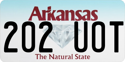 AR license plate 202UOT