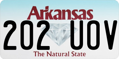 AR license plate 202UOV
