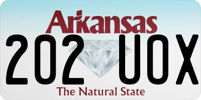 AR license plate 202UOX