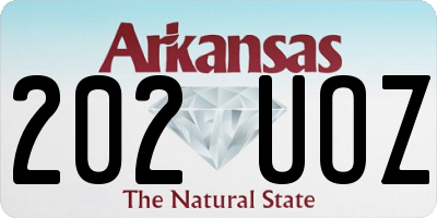 AR license plate 202UOZ