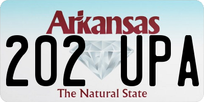 AR license plate 202UPA