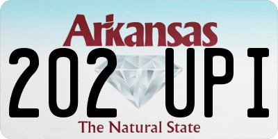 AR license plate 202UPI