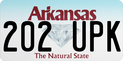 AR license plate 202UPK