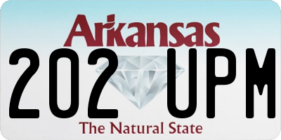 AR license plate 202UPM