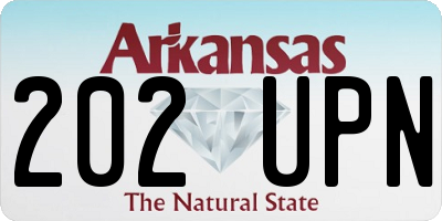 AR license plate 202UPN