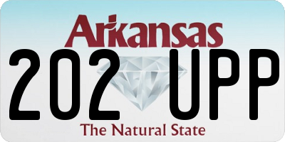 AR license plate 202UPP