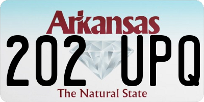 AR license plate 202UPQ
