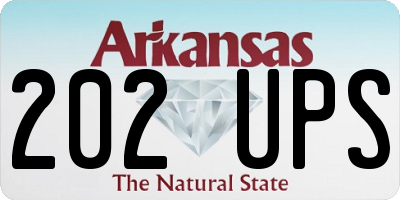 AR license plate 202UPS