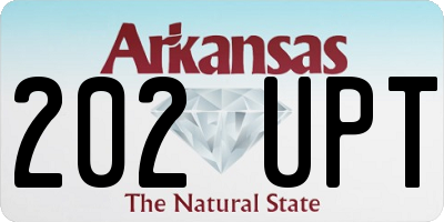 AR license plate 202UPT
