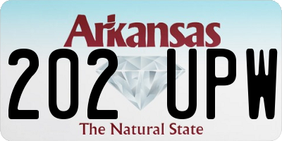 AR license plate 202UPW