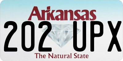 AR license plate 202UPX