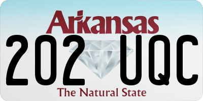 AR license plate 202UQC