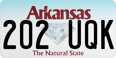 AR license plate 202UQK
