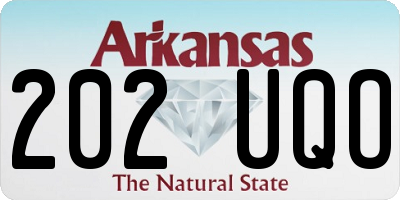 AR license plate 202UQO