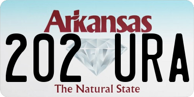 AR license plate 202URA