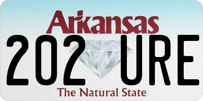 AR license plate 202URE