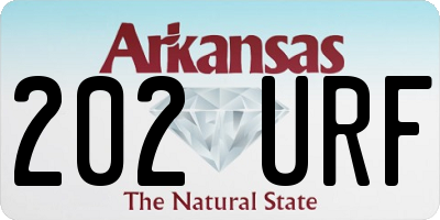 AR license plate 202URF