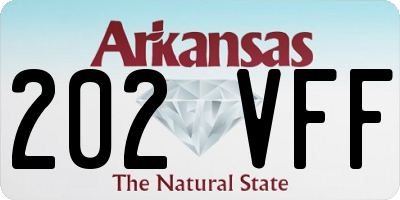 AR license plate 202VFF