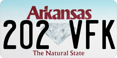 AR license plate 202VFK