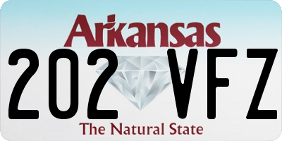 AR license plate 202VFZ