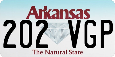 AR license plate 202VGP