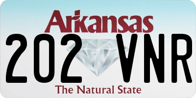 AR license plate 202VNR