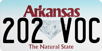 AR license plate 202VOC