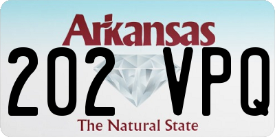 AR license plate 202VPQ