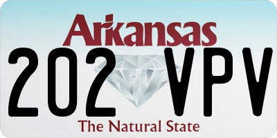 AR license plate 202VPV