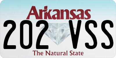 AR license plate 202VSS