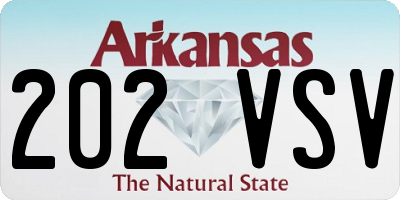 AR license plate 202VSV